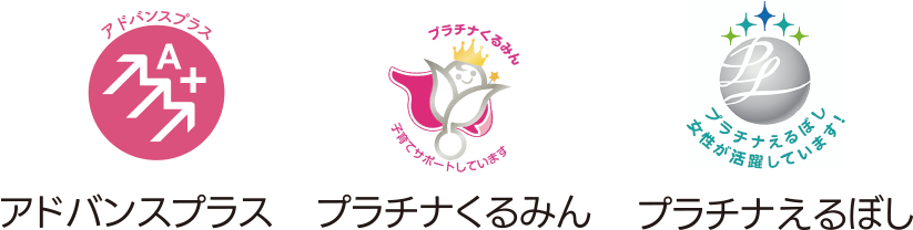 図：「アドバンスプラス」「プラチナくるみん」「プラチナえるぼし」